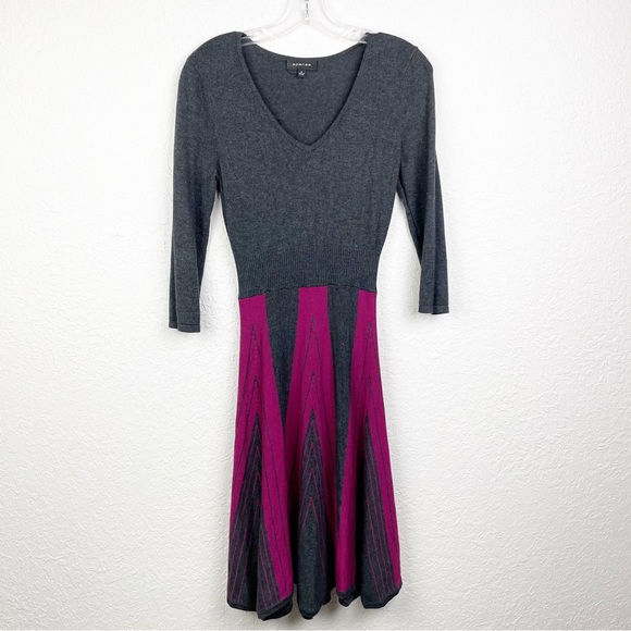 Spense Dresses & Skirts - Spense Geometric Patterned Flair Knitware Dress Size Small